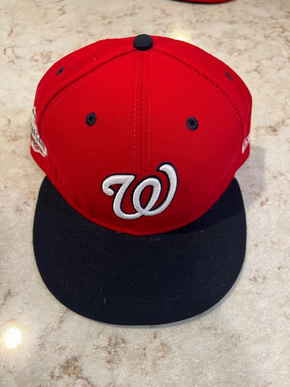 Washington Nationals All Star Game Red and Navy Fitted Baseball Cap